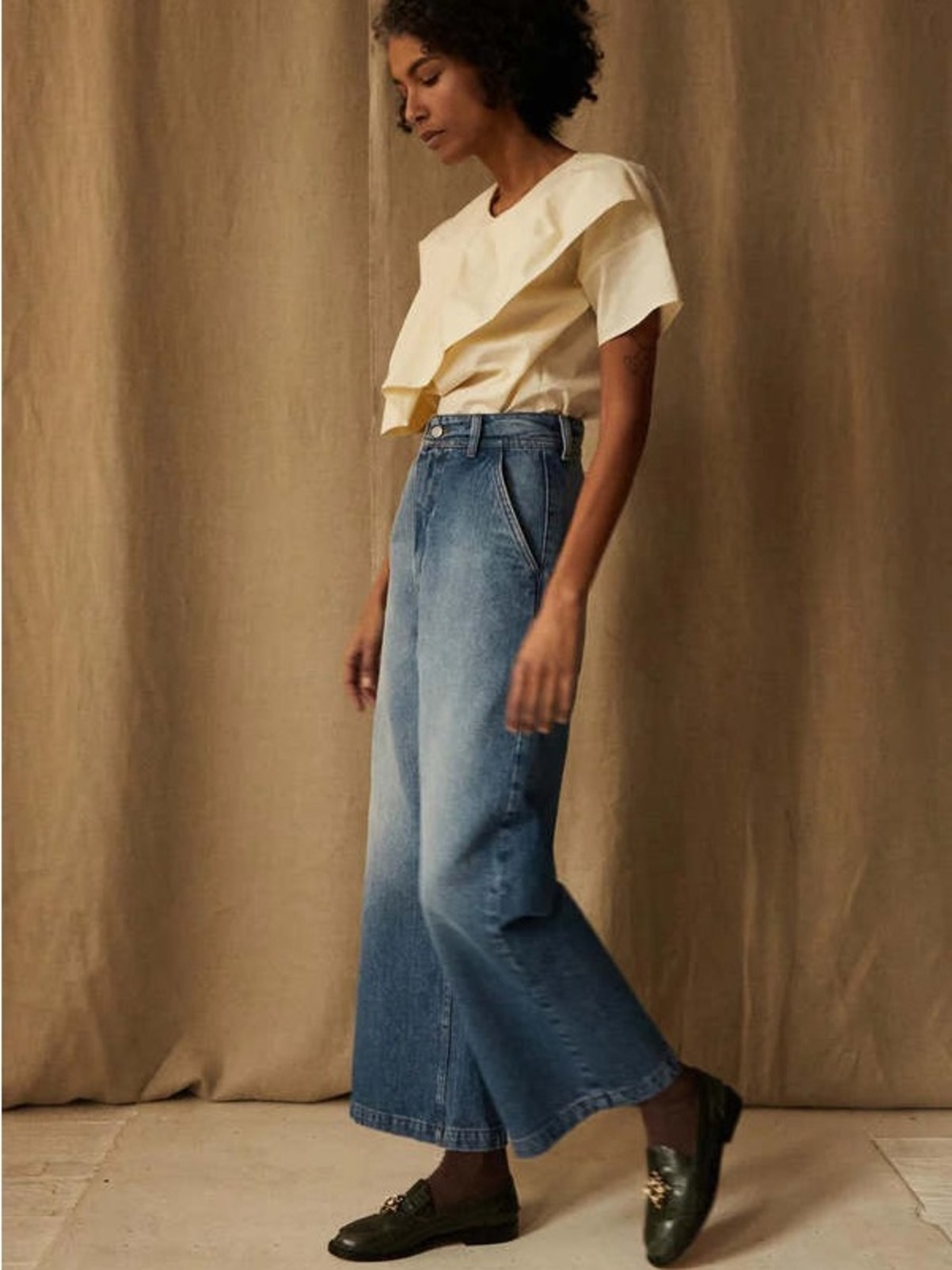 Caron Callahan Andes Pant in Washed 70s Denim women’s size 4 - Picture 3 of 12